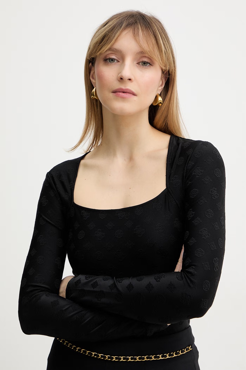 Tričko s dlouhým rukávem Guess ELLEONA