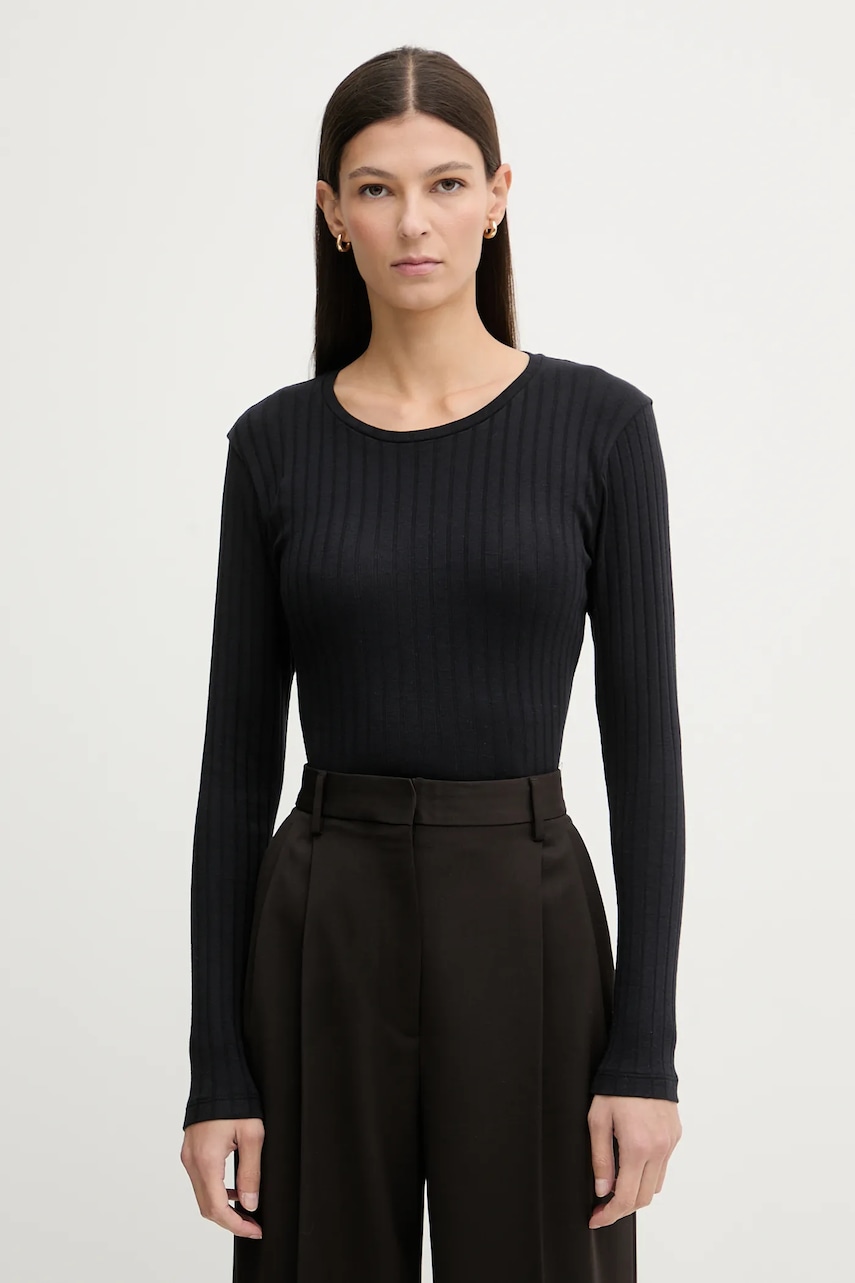 Marc O'Polo longsleeve culoarea bleumarin, 600207852063