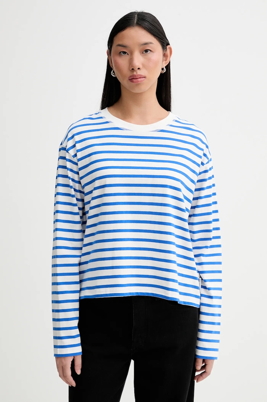 Marc O'Polo longsleeve din bumbac cold shoulder, 5000007507