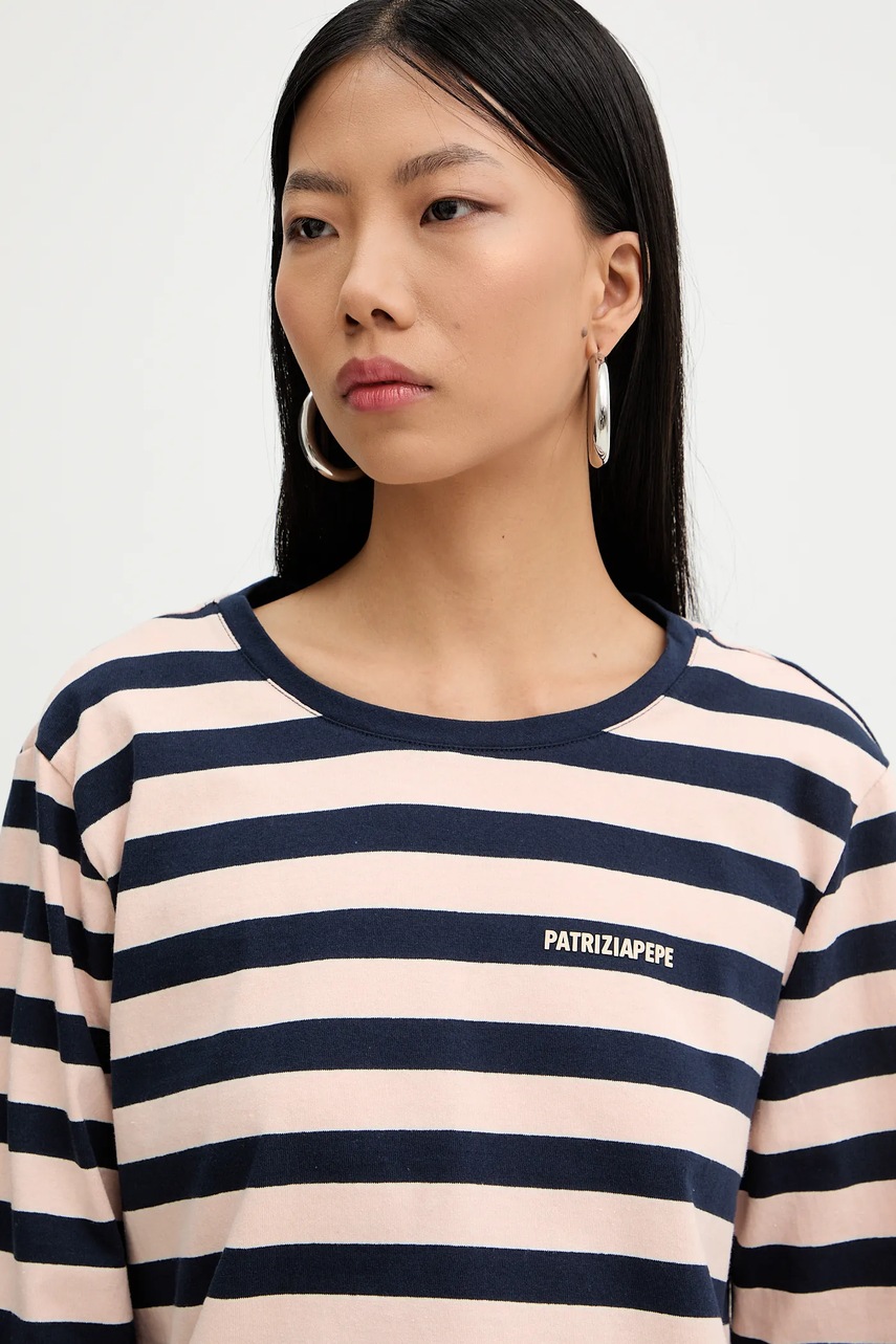 Bavlněné tričko s dlouhým rukávem Patrizia Pepe (obrázek 4)