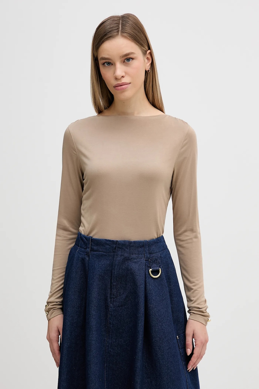 Barbour longsleeve Wren culoarea verde, LML0912