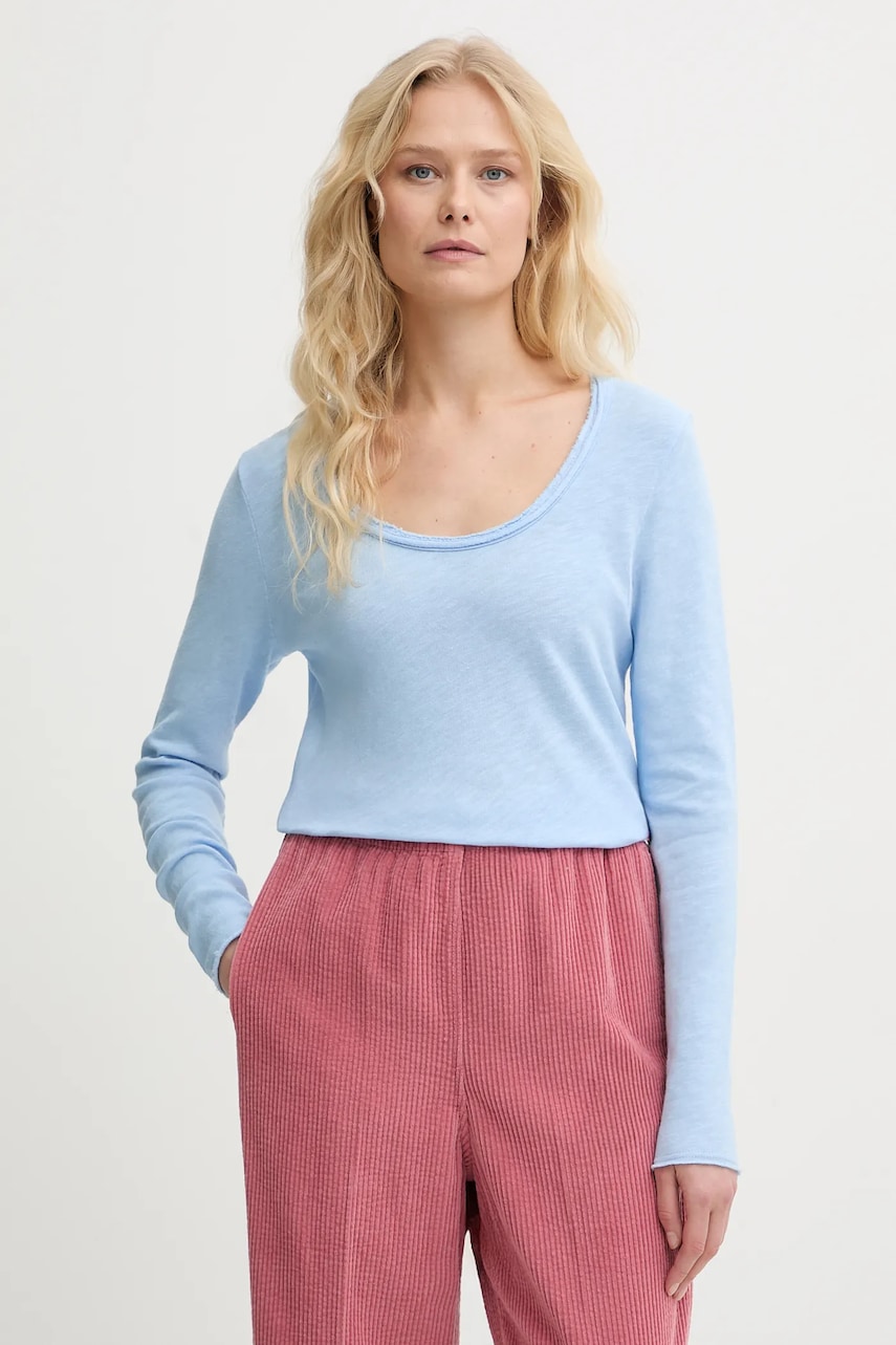 Βαμβακερή μπλούζα με μακριά μανίκια American Vintage