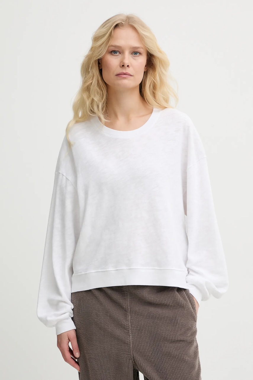 Βαμβακερή μπλούζα με μακριά μανίκια American Vintage SON02IG