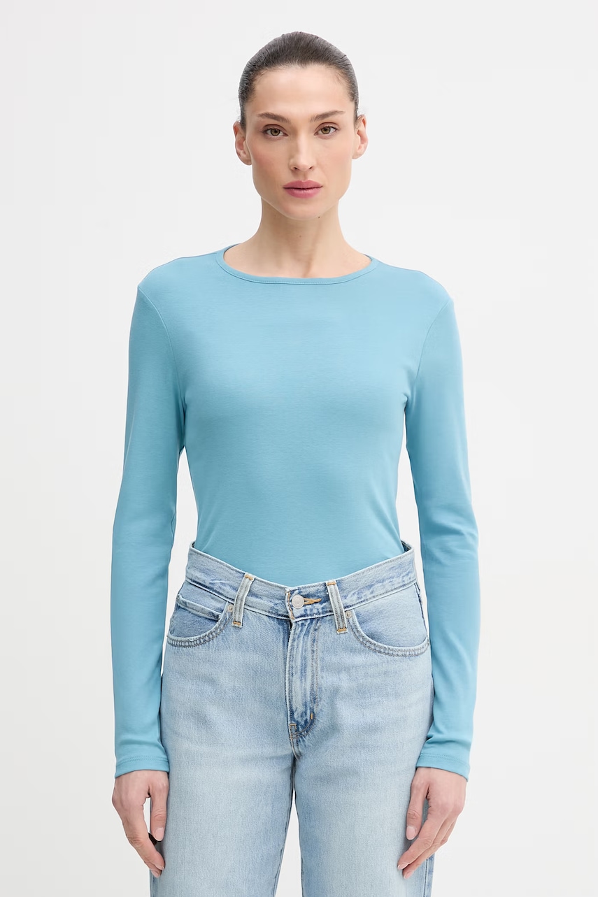 United Colors of Benetton longsleeve din bumbac