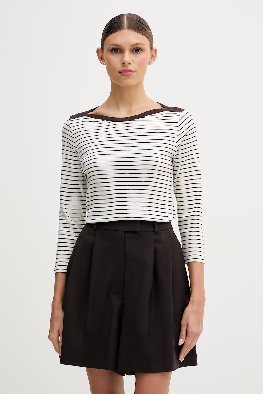 United Colors of Benetton longsleeve pentru femei, din bumbac