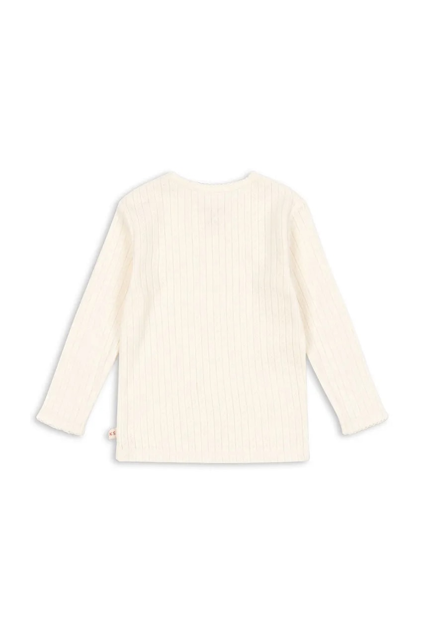 Bavlněné tričko s dlouhým rukávem Konges Sløjd MINNIE BLOUSE GOTS