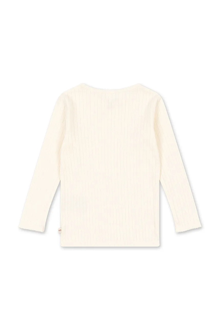 Хлопковый детский лонгслив Konges Sløjd MINNIE BLOUSE GOTS