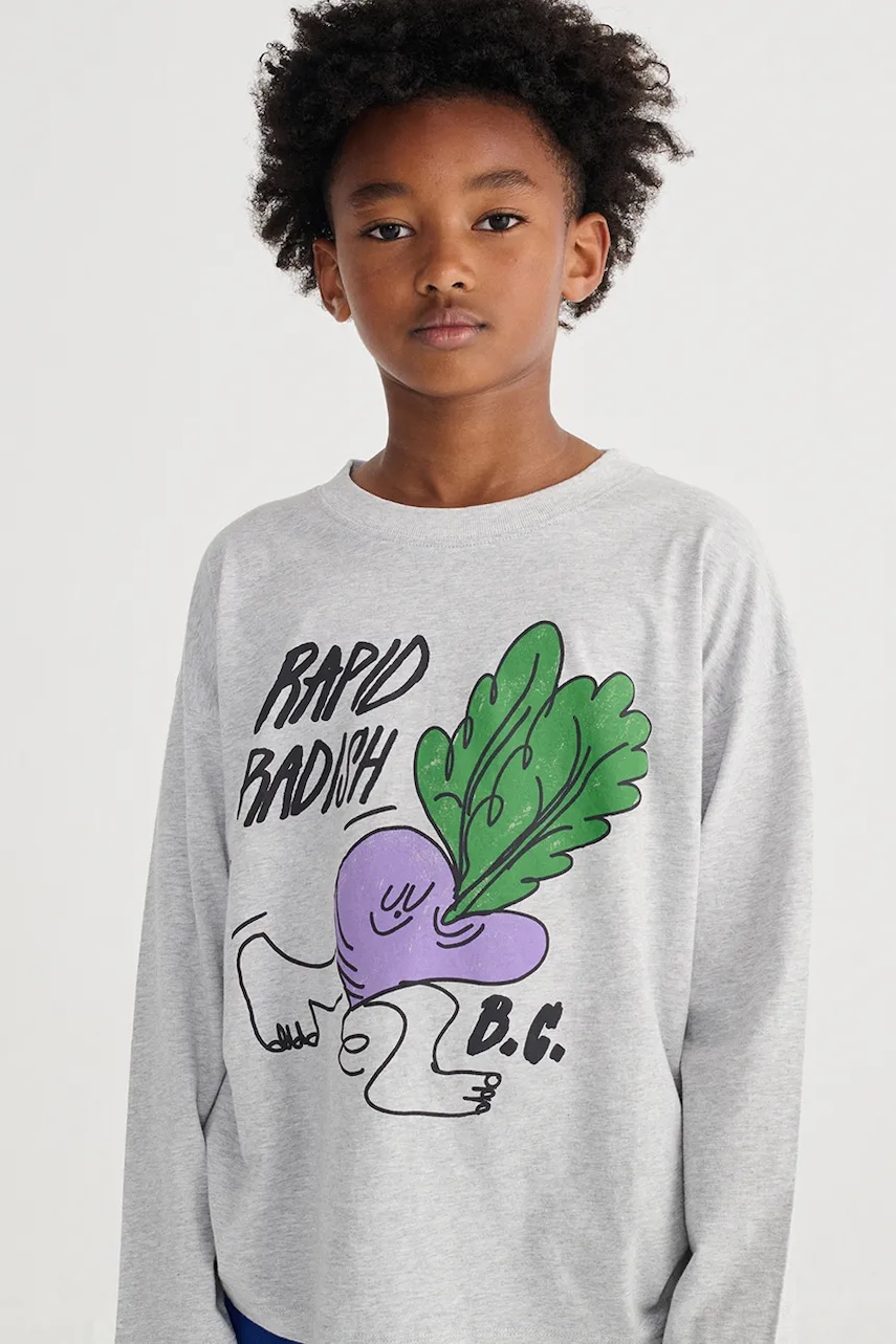 E-shop Dětské bavlněné tričko s dlouhým rukávem Bobo Choses Rapid Radish