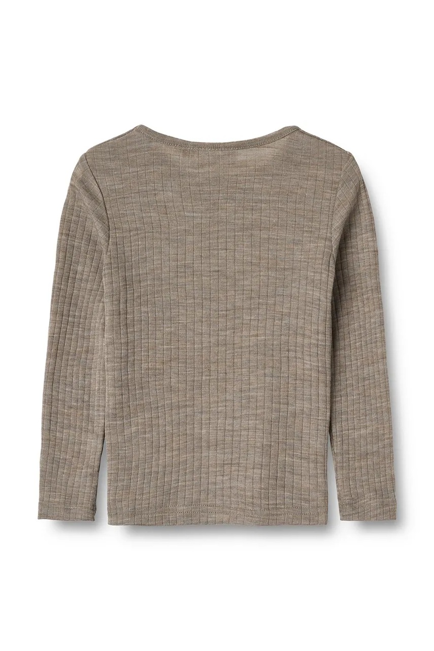 Wheat дитячий лонгслів з додаванням вовни мериноса