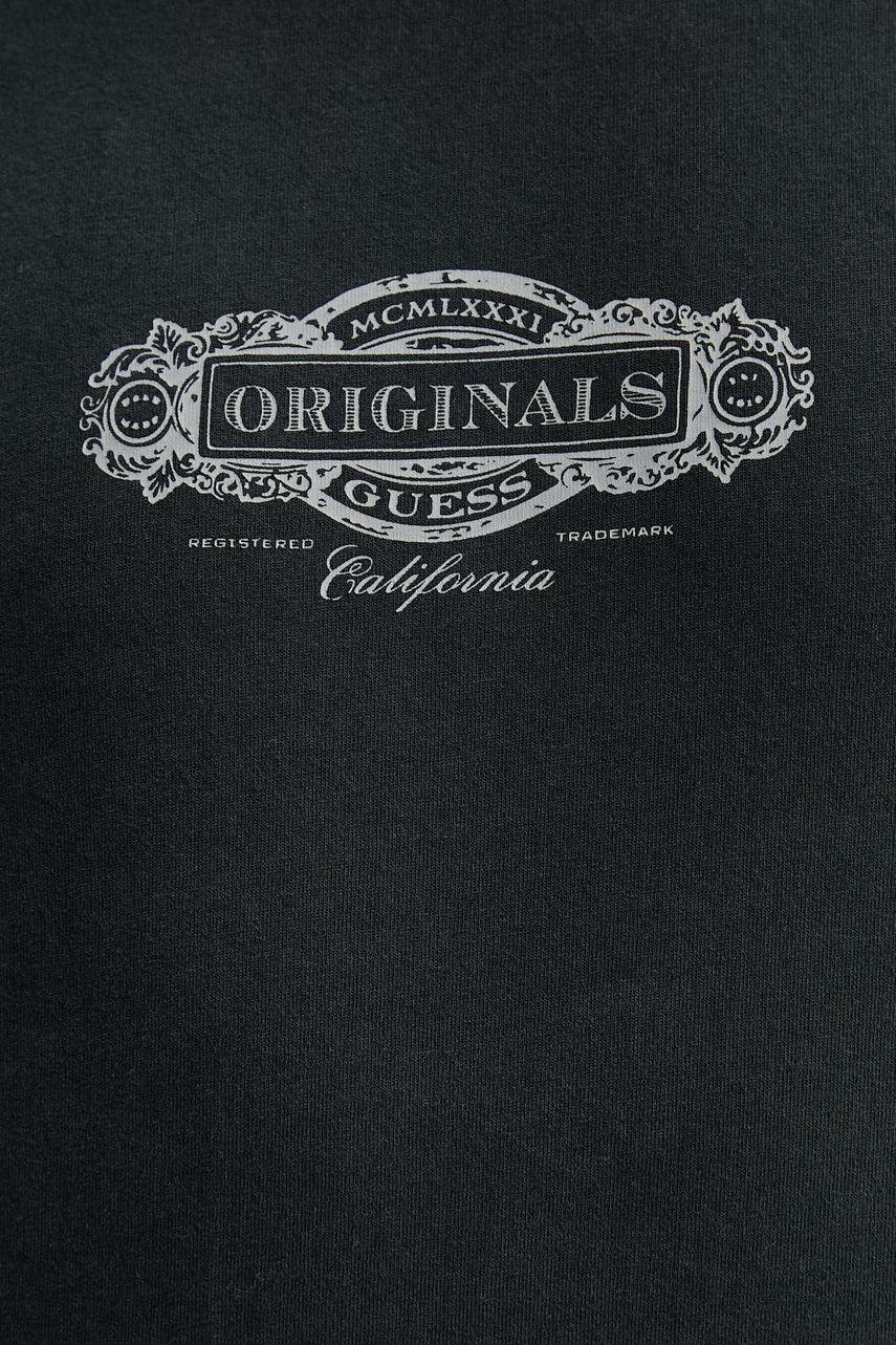 Bavlněné tričko s dlouhým rukávem Guess Originals (obrázek 5)