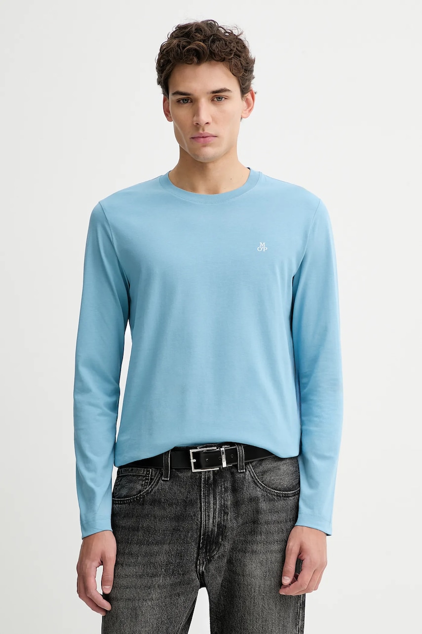 Βαμβακερή μπλούζα με μακριά μανίκια Marc O'Polo