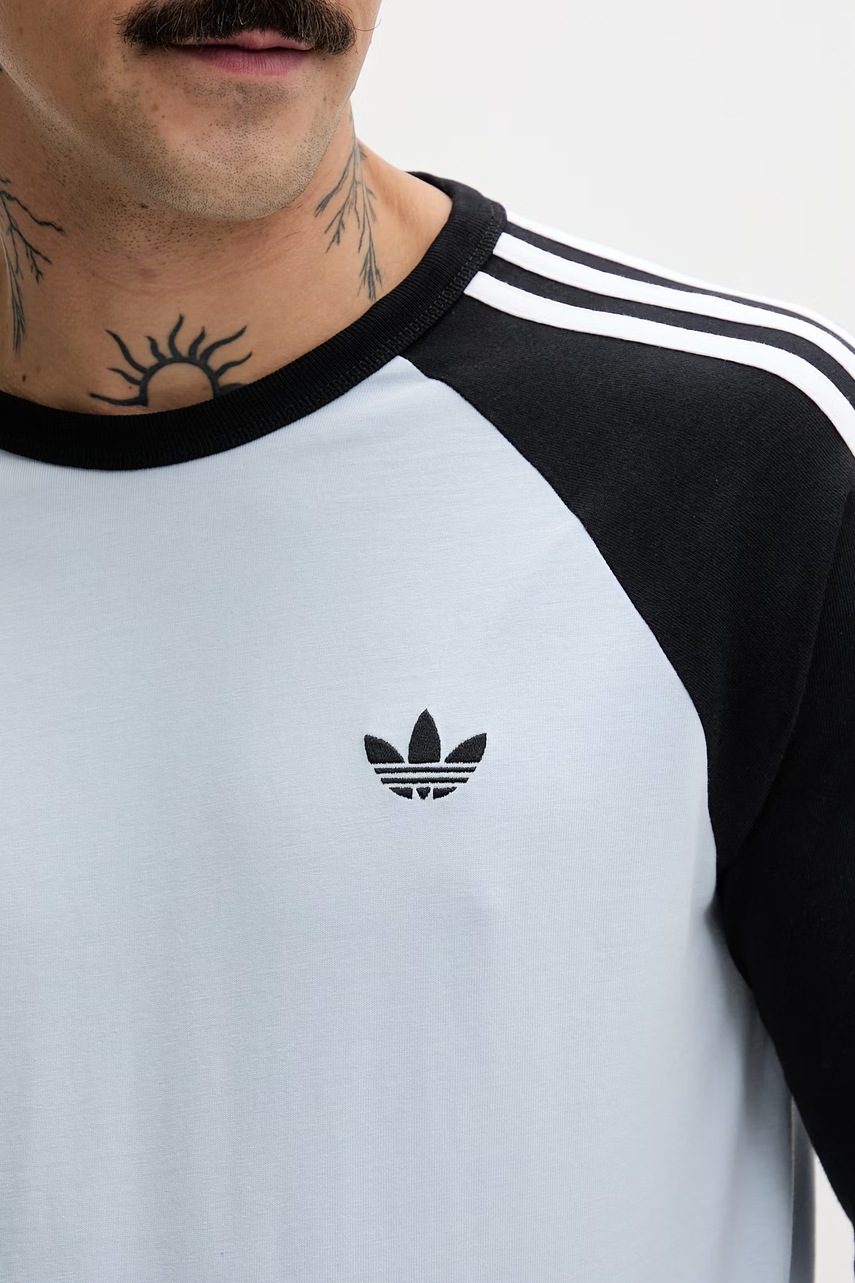 adidas Originals tričko s dlouhým rukávem pánské bavlněné (obrázek 5)