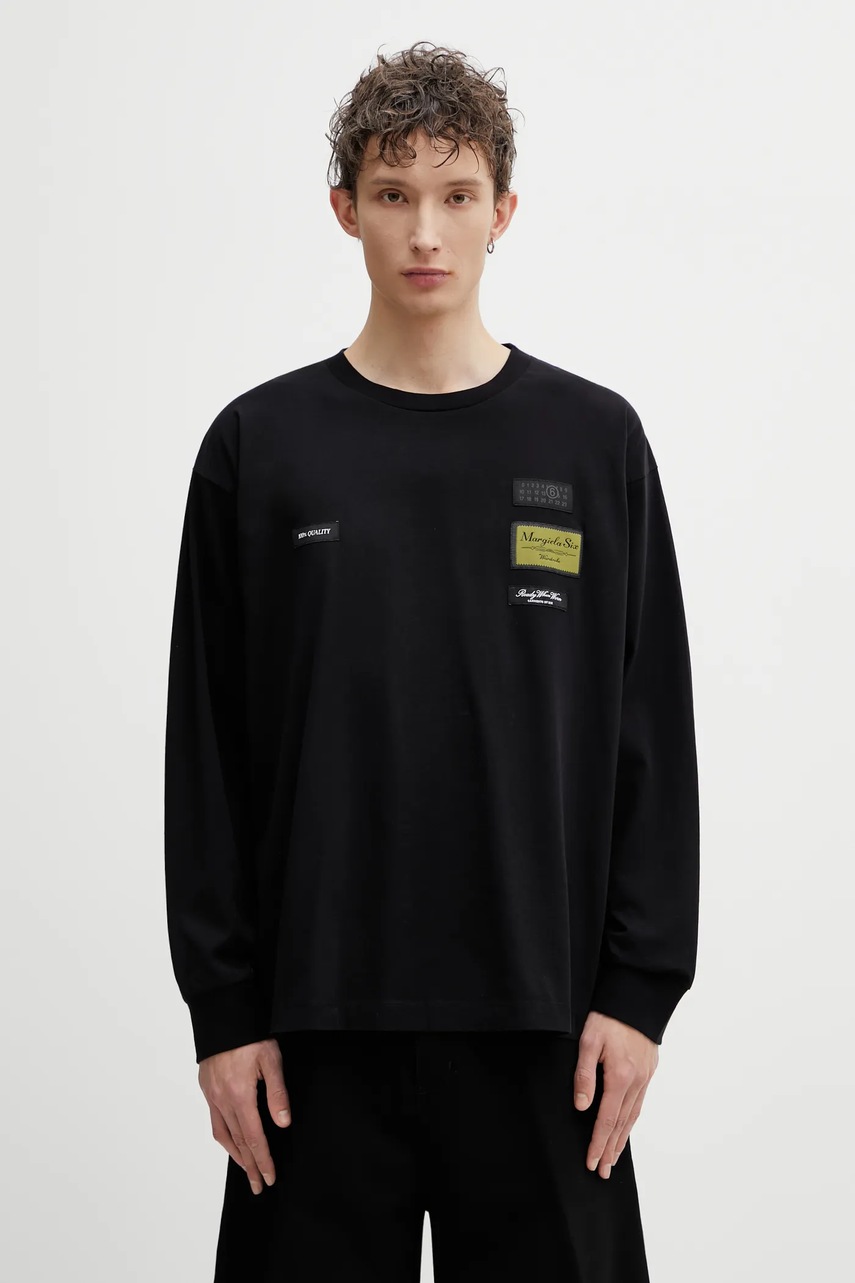 MM6 Maison Margiela longsleeve din bumbac