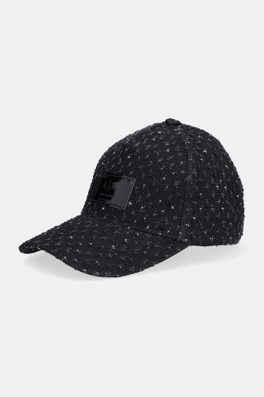 Armani Exchange czapka z daszkiem jeansowa