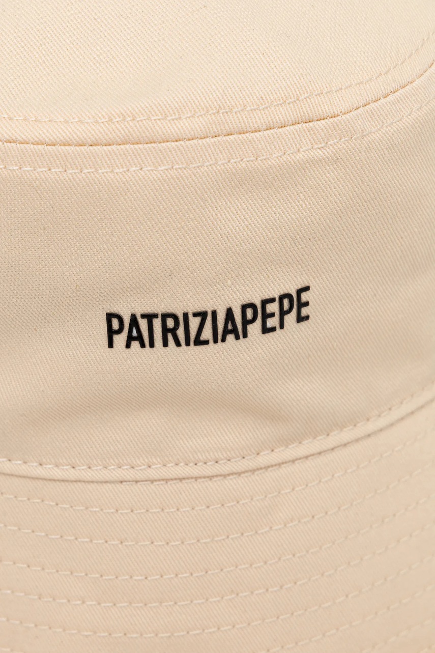 Βαμβακερό καπέλο Patrizia Pepe χρώμα: μπεζ, 8F0106 AB01 φωτογραφία