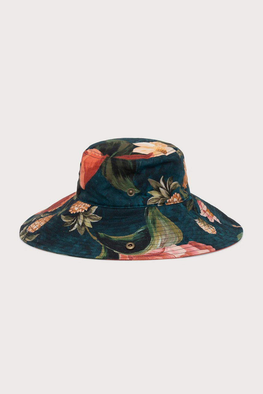 Barbour  pălărie cu boruri largi pentru femei din bumbac x Farm Rio