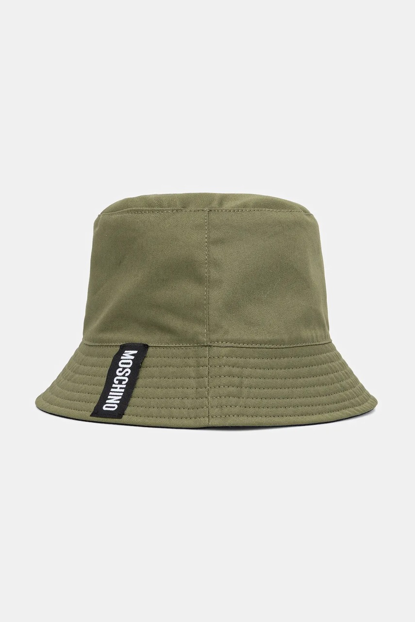 Levně Oboustranný bavlněný klobouk Moschino