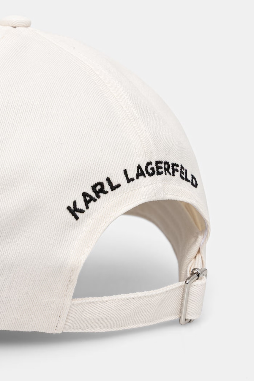 Dámska bavlnená šiltovka Karl Lagerfeld K/SIGNATURE
