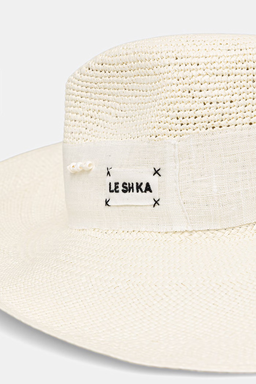 LE SH KA καπέλο με πλατύ γείσο Γυναικείο πλεγμένο SEASHEEL LONDON φωτογραφία