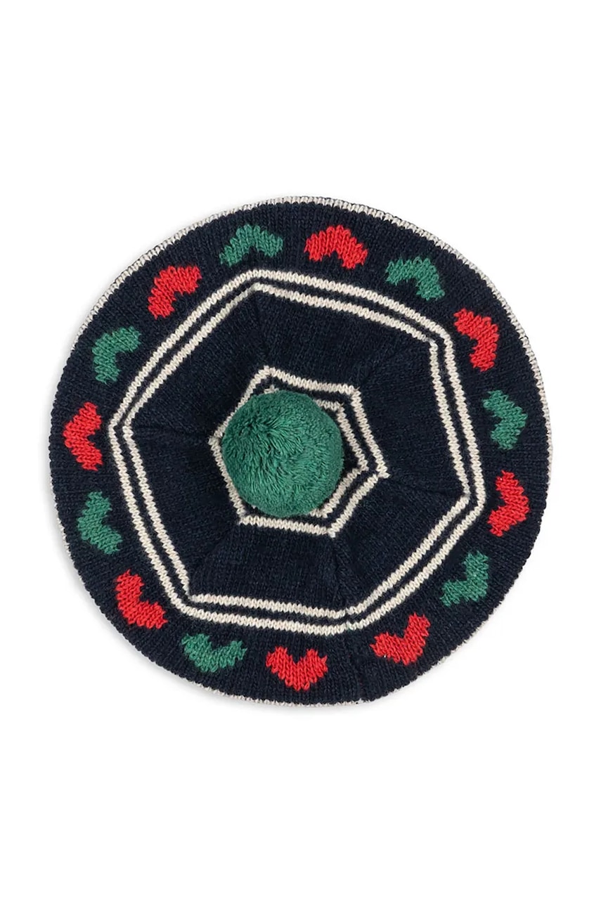 Detská vlnená baretka Konges Sløjd BELOU KNIT BERET