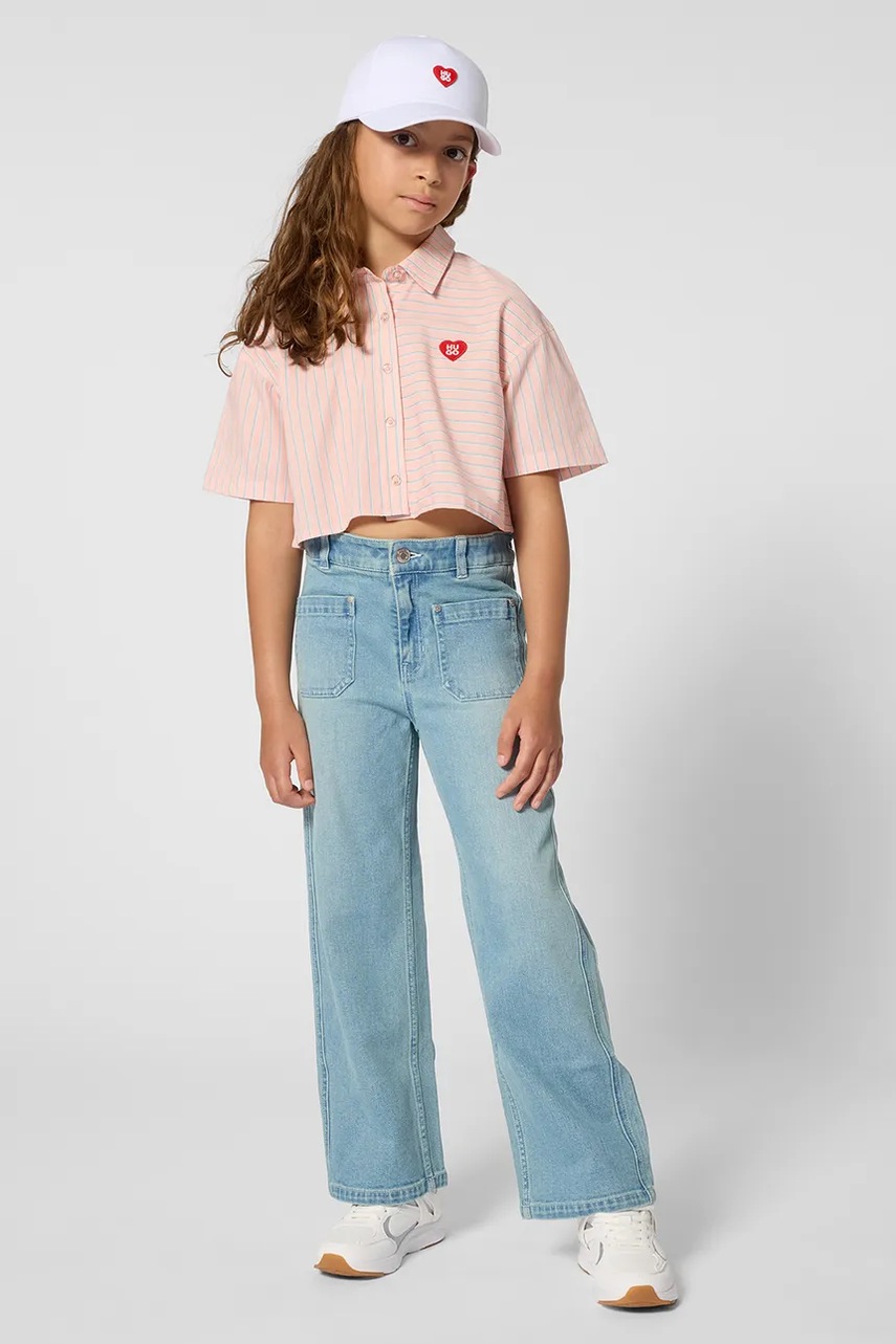 Παιδικό βαμβακερό καπέλο μπέιζμπολ HUGO φωτογραφία