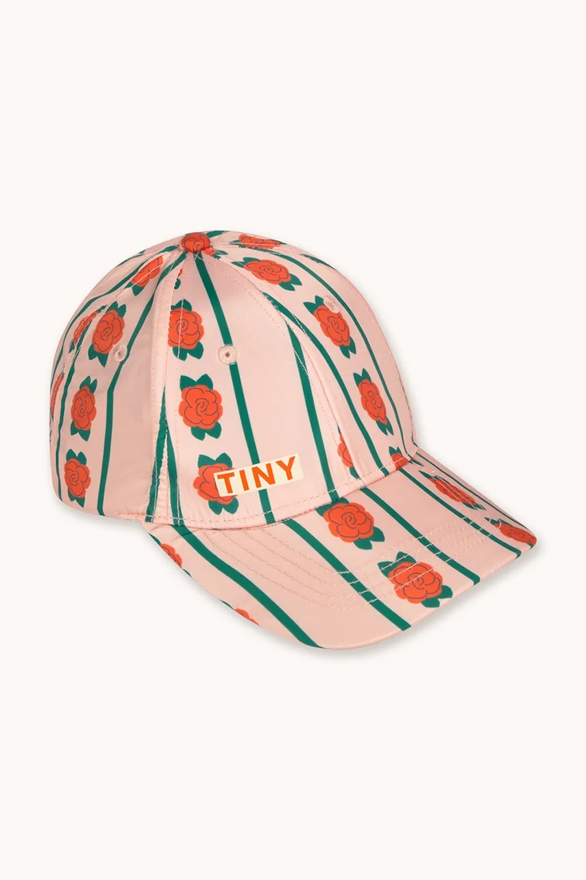 Παιδικό καπέλο μπέιζμπολ Tinycottons ROSE PATTERN CAP