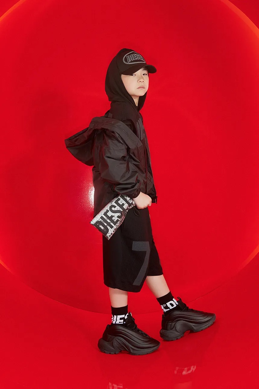 Παιδικό βαμβακερό καπέλο μπέιζμπολ Diesel FEPSIT HAT φωτογραφία