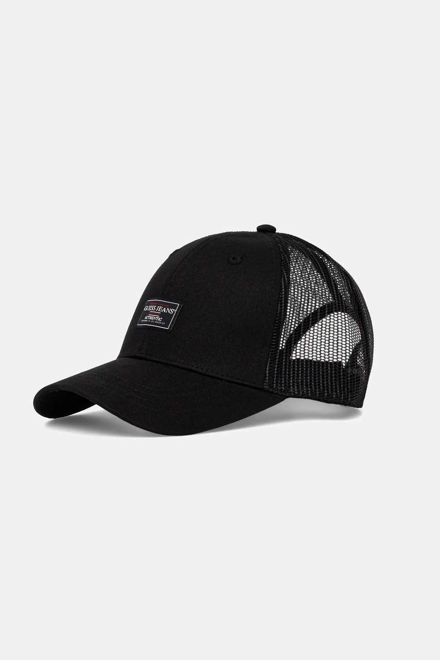 Levně Bavlněná baseballová čepice Guess Jeans