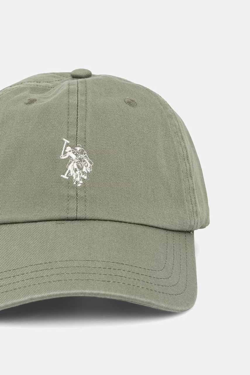U.S. Polo Assn. čiapka so šiltom pánska bavlnená OUTLINE DHM WASHED CASUAL