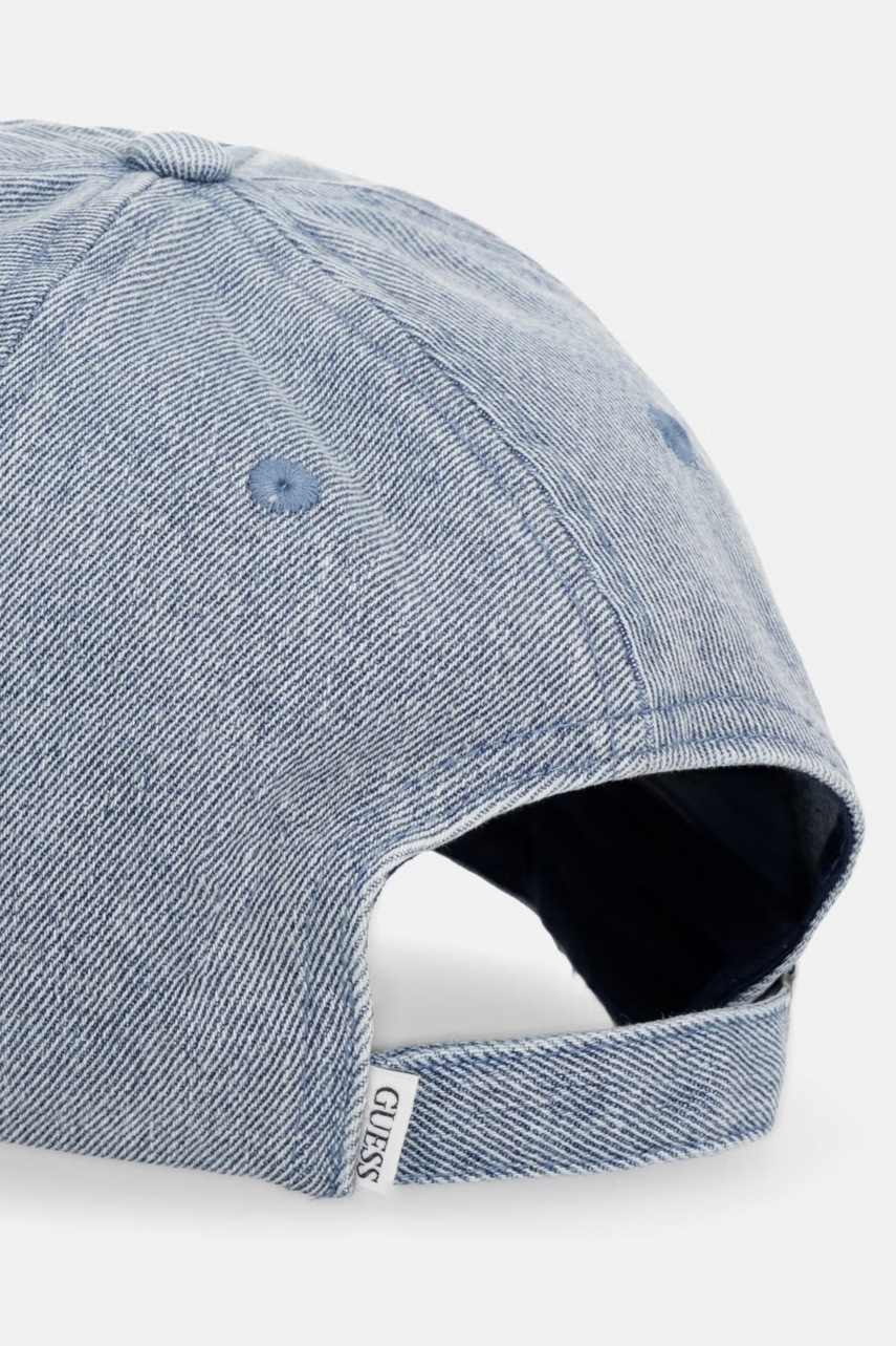 Guess Jeans baseballová čepice pánská džínová (obrázek 3)