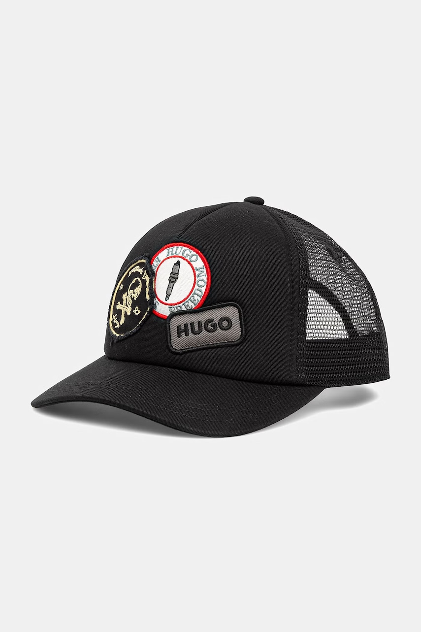 HUGO čiapka so šiltom pánska Marsel-Trucker-Biker