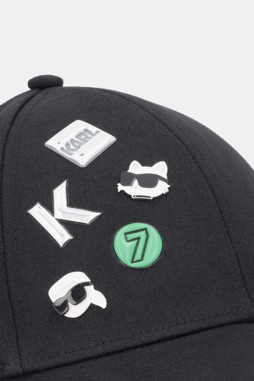 Bavlněná baseballová čepice Karl Lagerfeld IKON