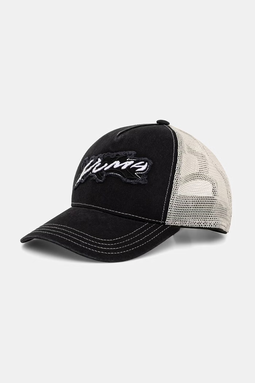 Levně Puma trucker čepice bavlněná Wardrobe Essential