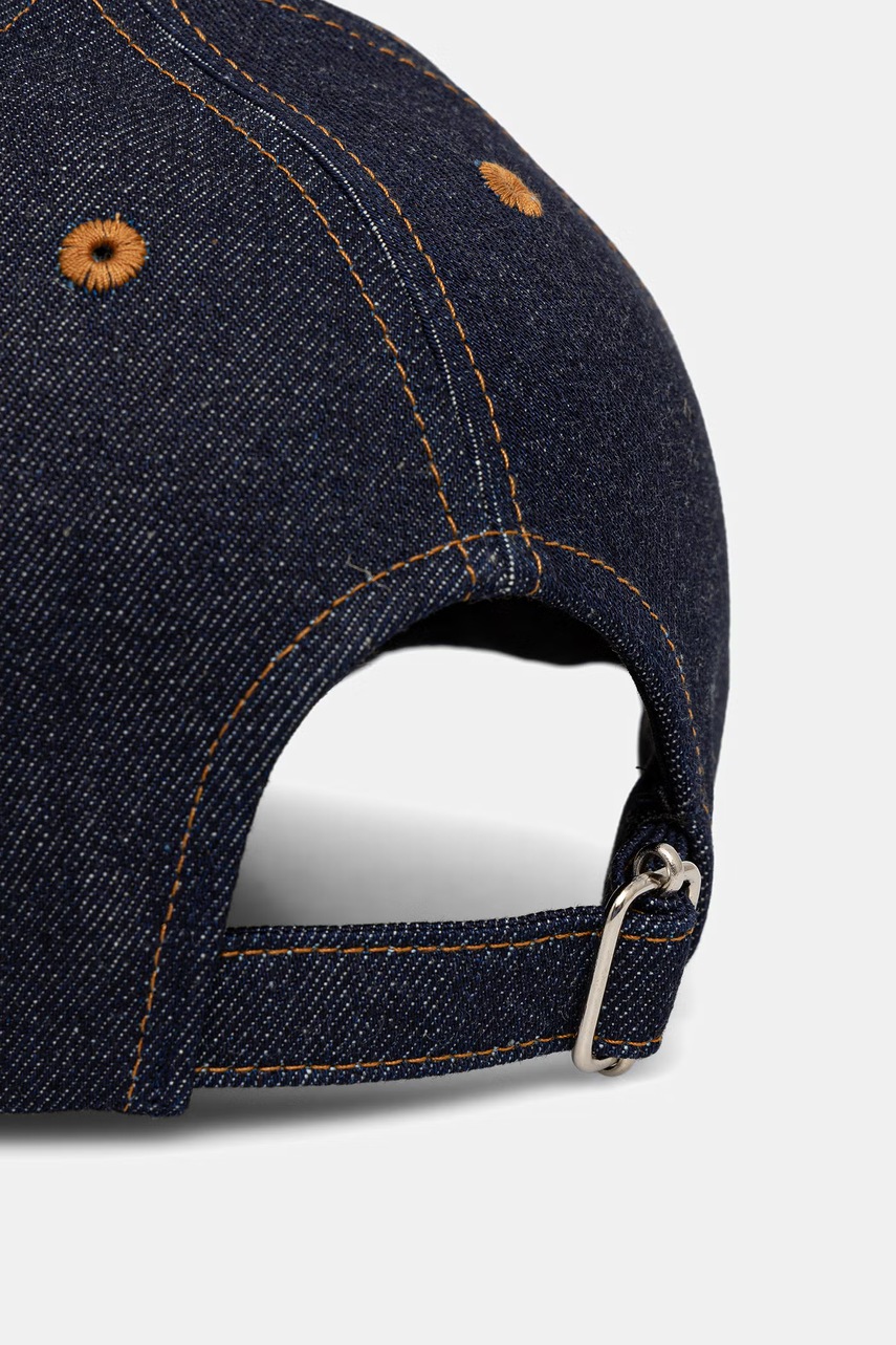 A.P.C. čiapka so šiltom rifľová CASQUETTE THAIS