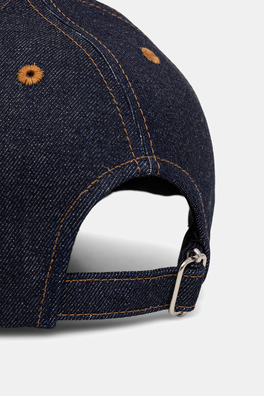 A.P.C. čiapka so šiltom rifľová CASQUETTE THAIS