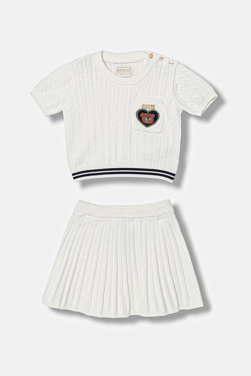 Levně Dětská souprava s příměsí vlny Guess 2-pack