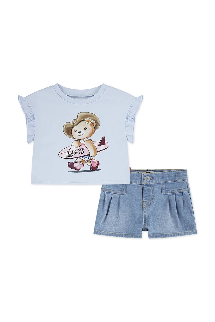 Levi's compleu bebe SS TOP & PLEATED SHORT SET
