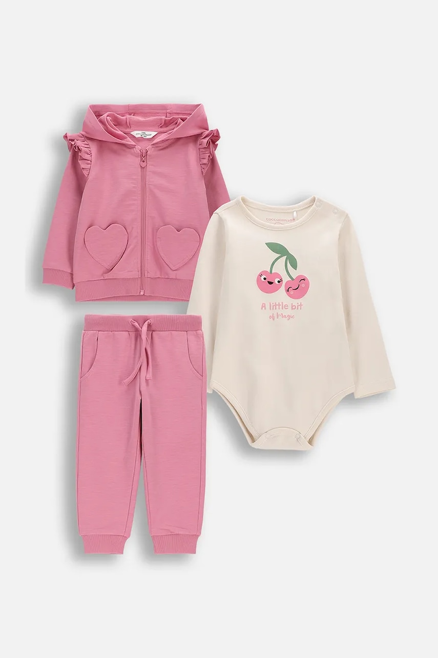 Coccodrillo teplákový set kojenecký bavlněný