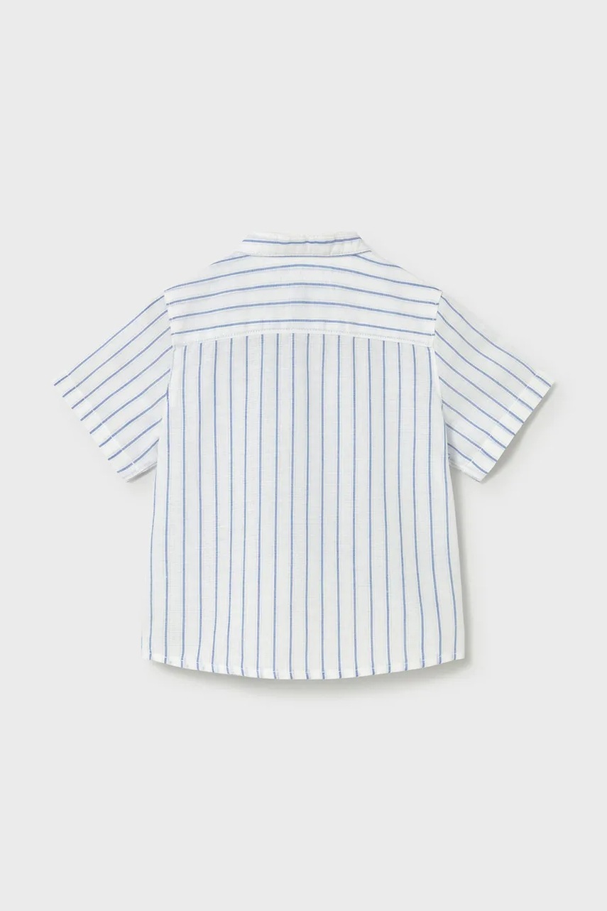 Dětská košile s příměsí lnu Mayoral