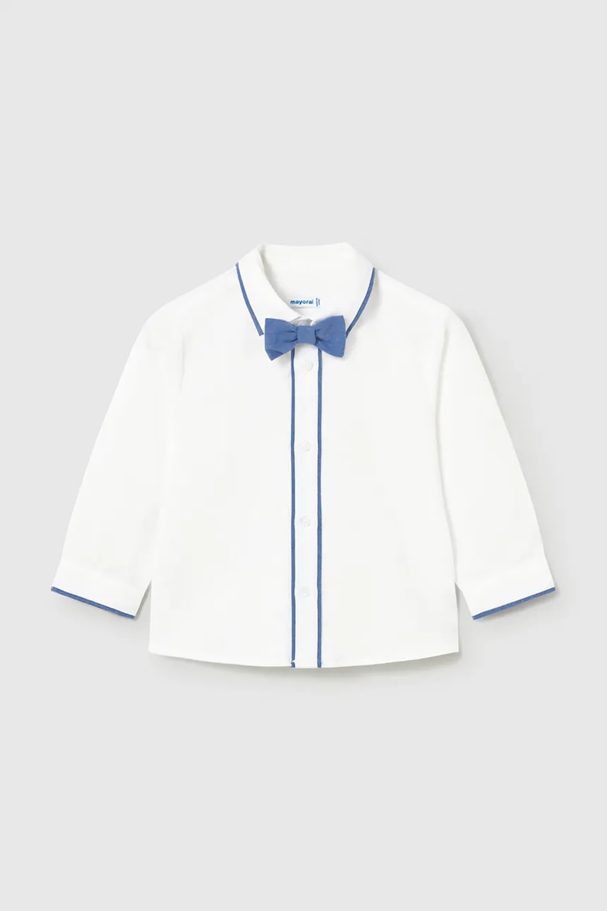 Detská košeľa s prímesou ľanu Mayoral