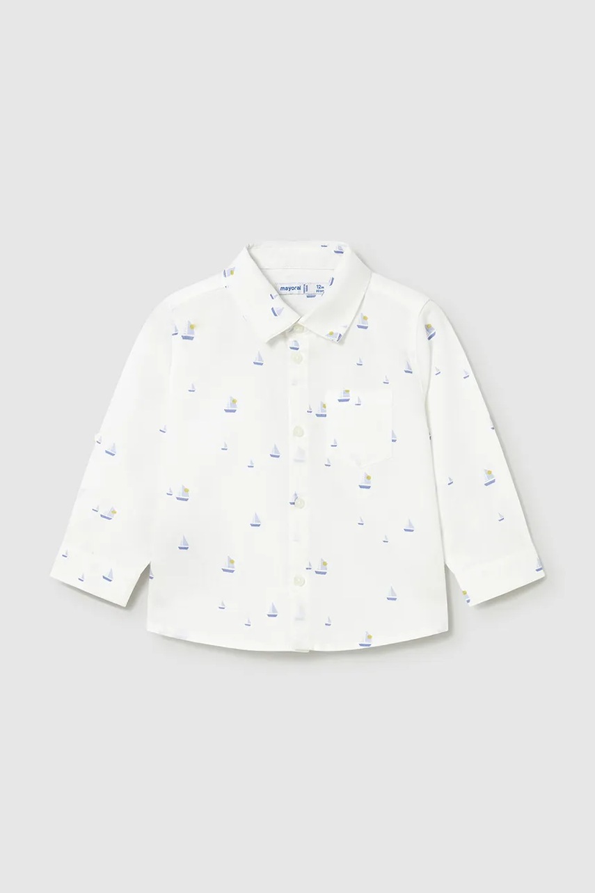Детская рубашка с добавлением льна Mayoral