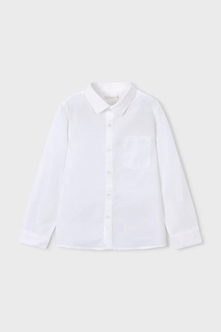 Mayoral cămașă din amestec de in pentru copii