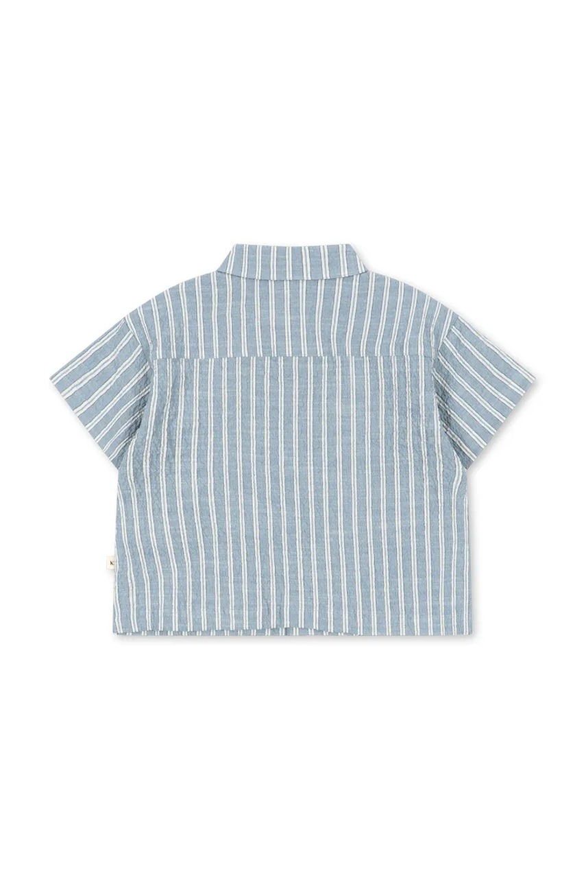Detská bavlnená košeľa Konges Sløjd ELLIOT SS SHIRT GOTS