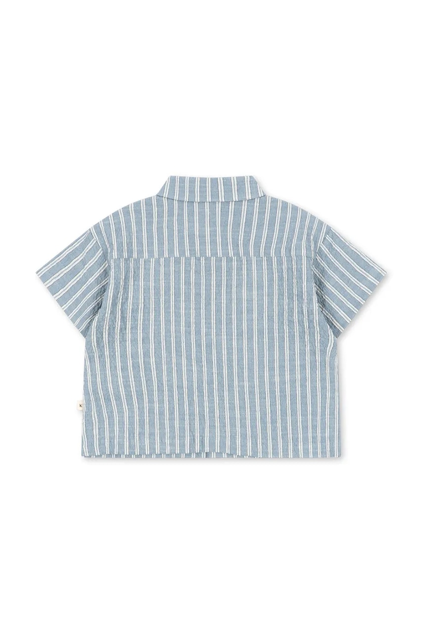 Detská bavlnená košeľa Konges Sløjd ELLIOT SS SHIRT GOTS