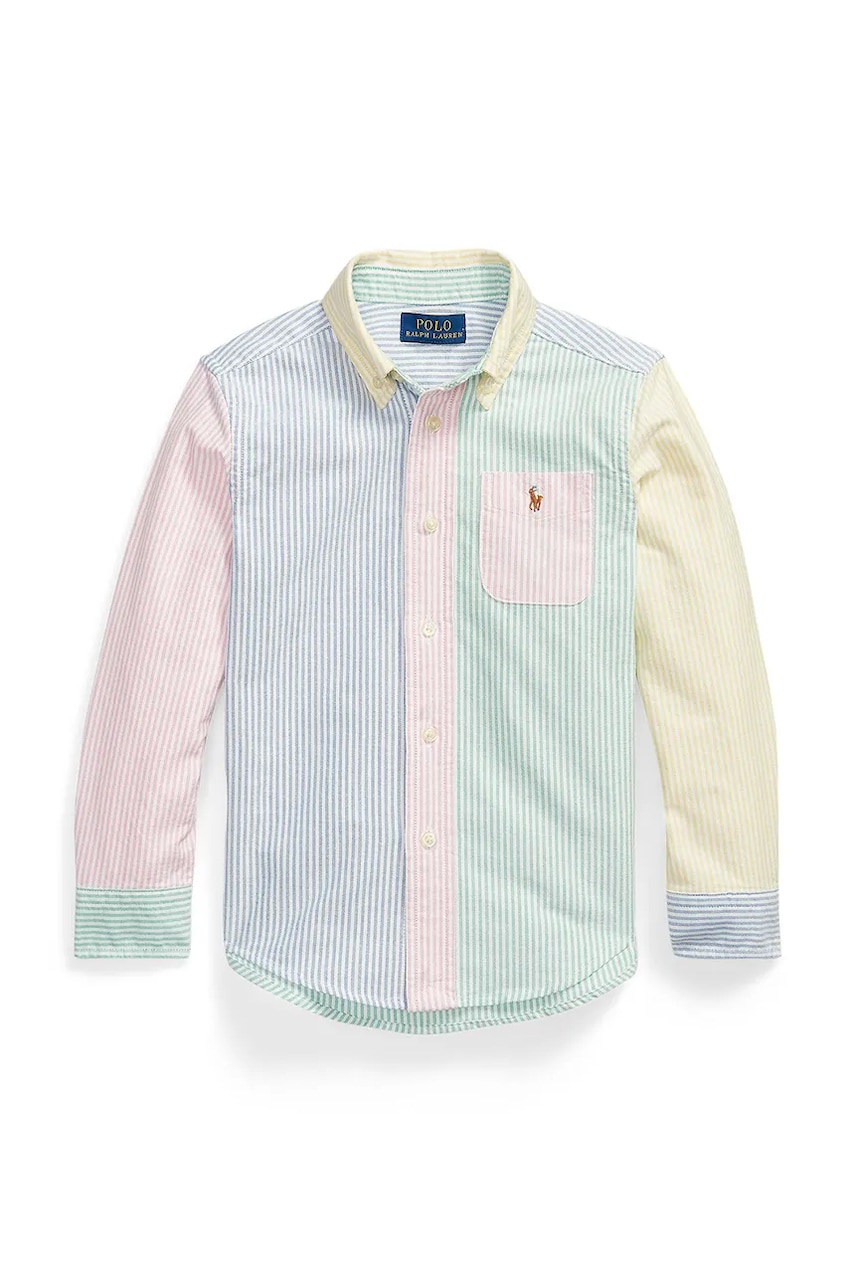 Детская хлопковая рубашка Polo Ralph Lauren Детская хлопковая рубашка Polo Ralph Lauren