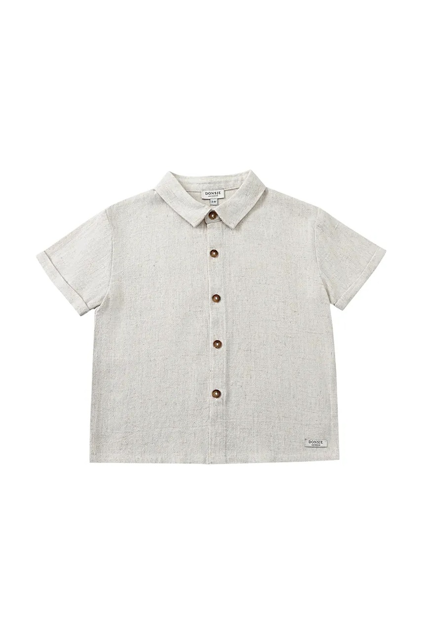 Детская рубашка с добавлением льна Donsje Brammie Shirt