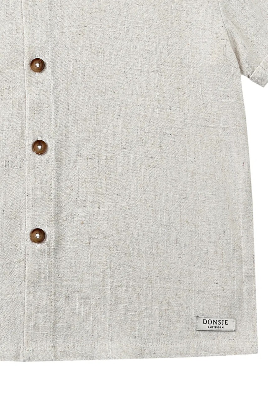 Detská košeľa s prímesou ľanu Donsje Brammie Shirt