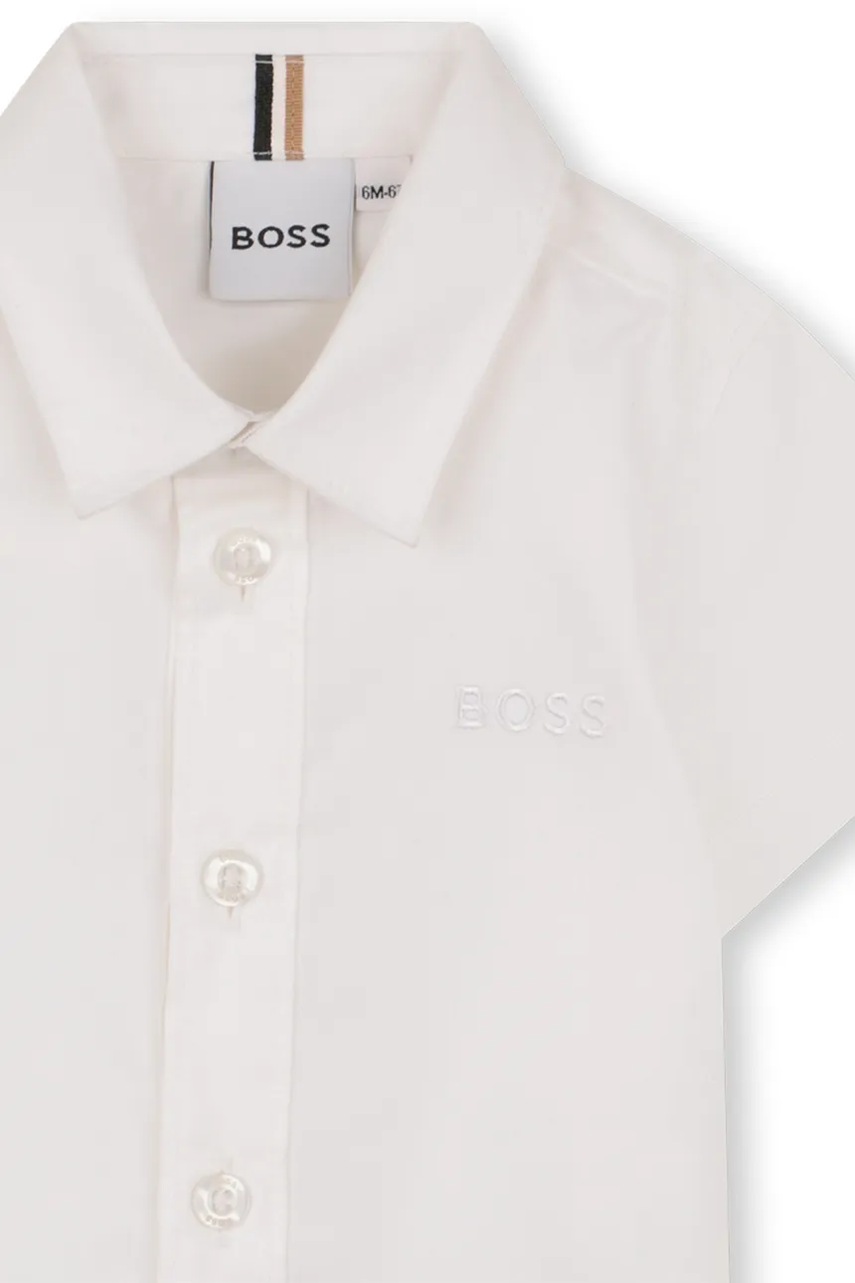 Μωρό βαμβακερό πουκάμισο BOSS φωτογραφία
