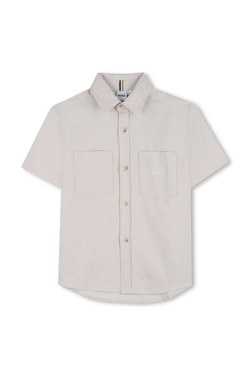 Παιδικό πουκάμισο με λινό BOSS φωτογραφία