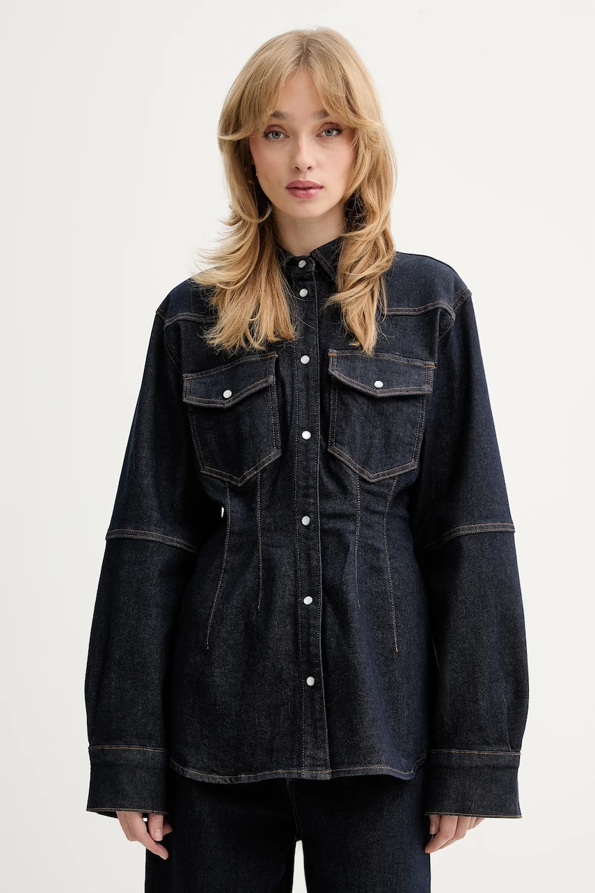 Gestuz cămașă jeans